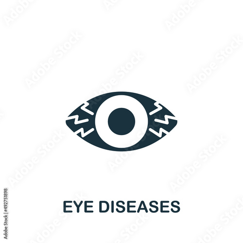 Free Download Eye Diseases icon. Monochrome simple icon for templates, web design and infographics - GFXLoad