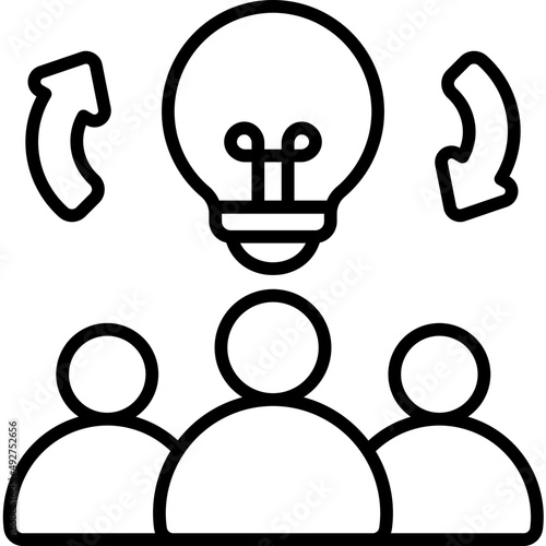 brainstorm outline icon