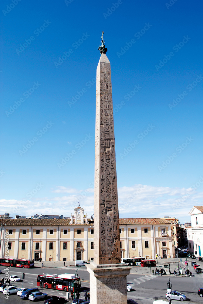 Rome, egyptian obelisk, Obelisco Lateranense, view