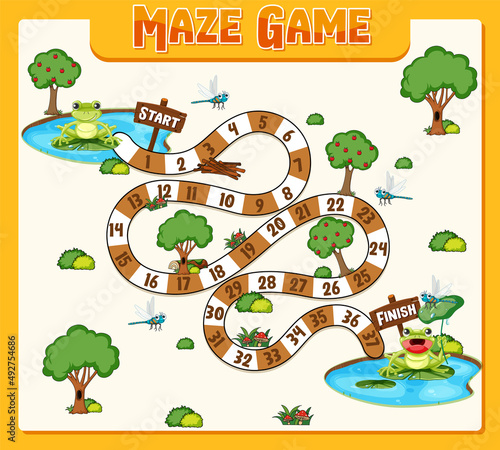 A frog boardgames template