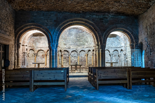 The Royal Monastery Of San Juan De La Pena near Jaca. Huesca, Aragon. Spain © rudiernst