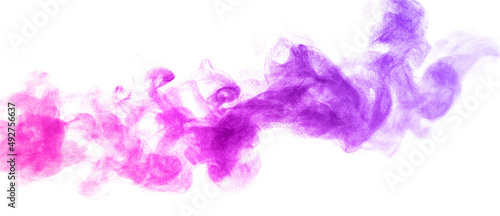 pink purple dust powder explosion.