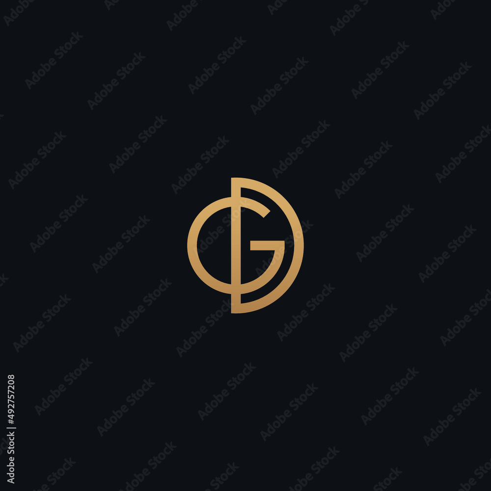 GD DG letter initial logo vector icon illustration GD DG letter initial logo vector icon illustration