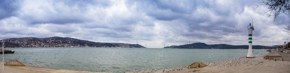 view of lighthouse at Bosphorus 