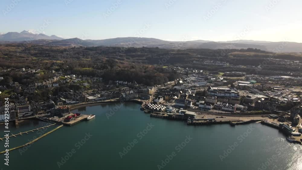 Oban is a resort town within the Argyll and Bute council area of Scotland. Despite its small size, it is the largest town between Helensburgh and Fort William. Oban is a resort town within the Argyll and Bute council area of Scotland. Despite its small size, it is the largest town between Helensburgh and Fort William.