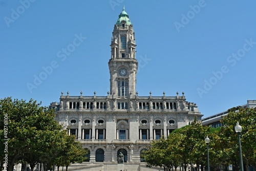 Historical town hall in Porto - Portugal 