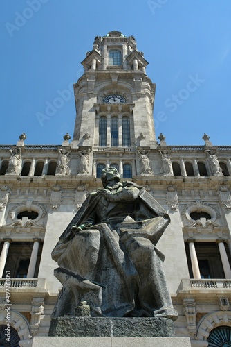 Historical town hall in Porto - Portugal 