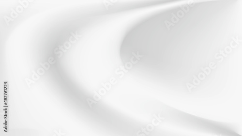 白い布のドレープ、波のような生地のしわ、背景画像