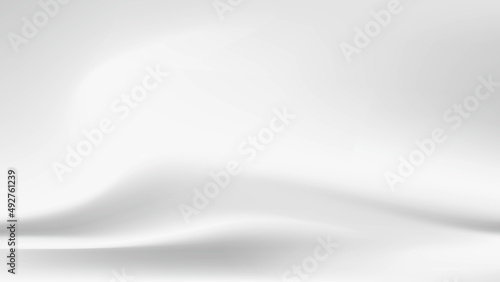白い布のドレープ、波のような生地のしわ、背景画像