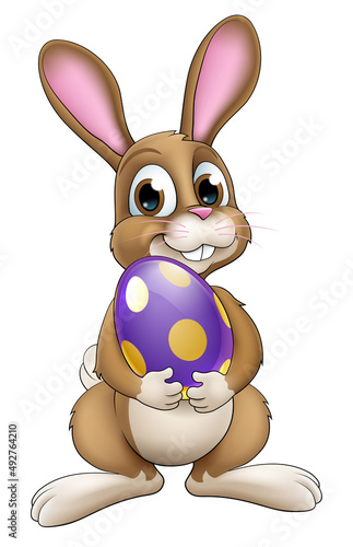 Easter Bunny Rabbit With Ea...