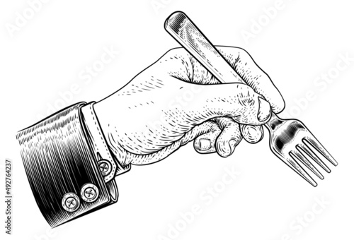 Hand Business Suit Holding ...