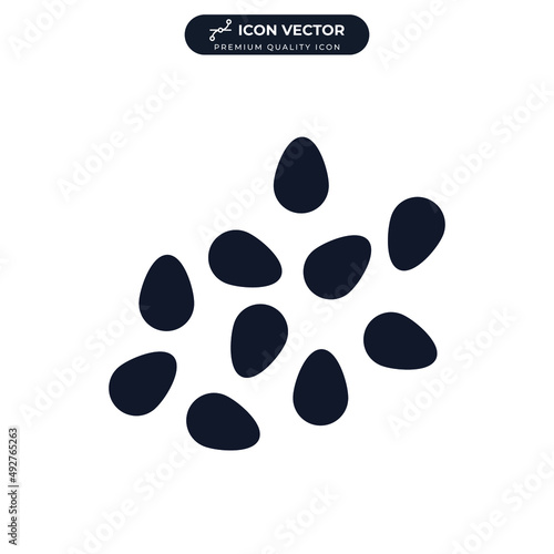 chia seed icon symbol template for graphic and web design collection logo vector illustration