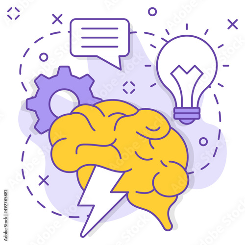 creative approach Concept, inspirational tips and tricks vector color icon design, business corporation symbol, Joint partnerships Sign, Sales and Marketing management stock illustration