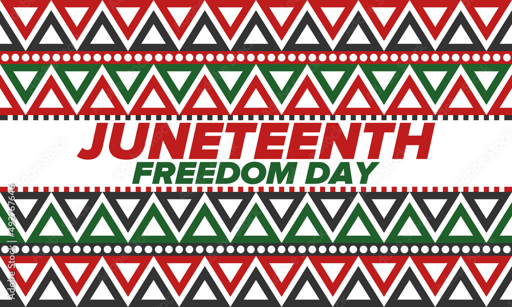 Juneteenth Independence Day. Freedom or Emancipation day. Annual american holiday, celebrated in June 19. African-American history and heritage. Poster, greeting card, banner and background. Vector Juneteenth Independence Day. Freedom or Emancipation day. Annual american holiday, celebrated in June 19. African-American history and heritage. Poster, greeting card, banner and background. Vector