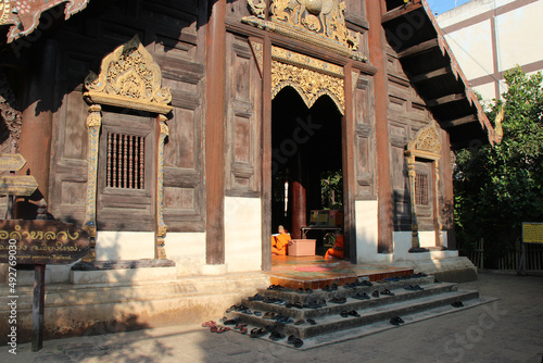 buddhist temple (Wat Phan Tao) in chiang mai (thailand) 