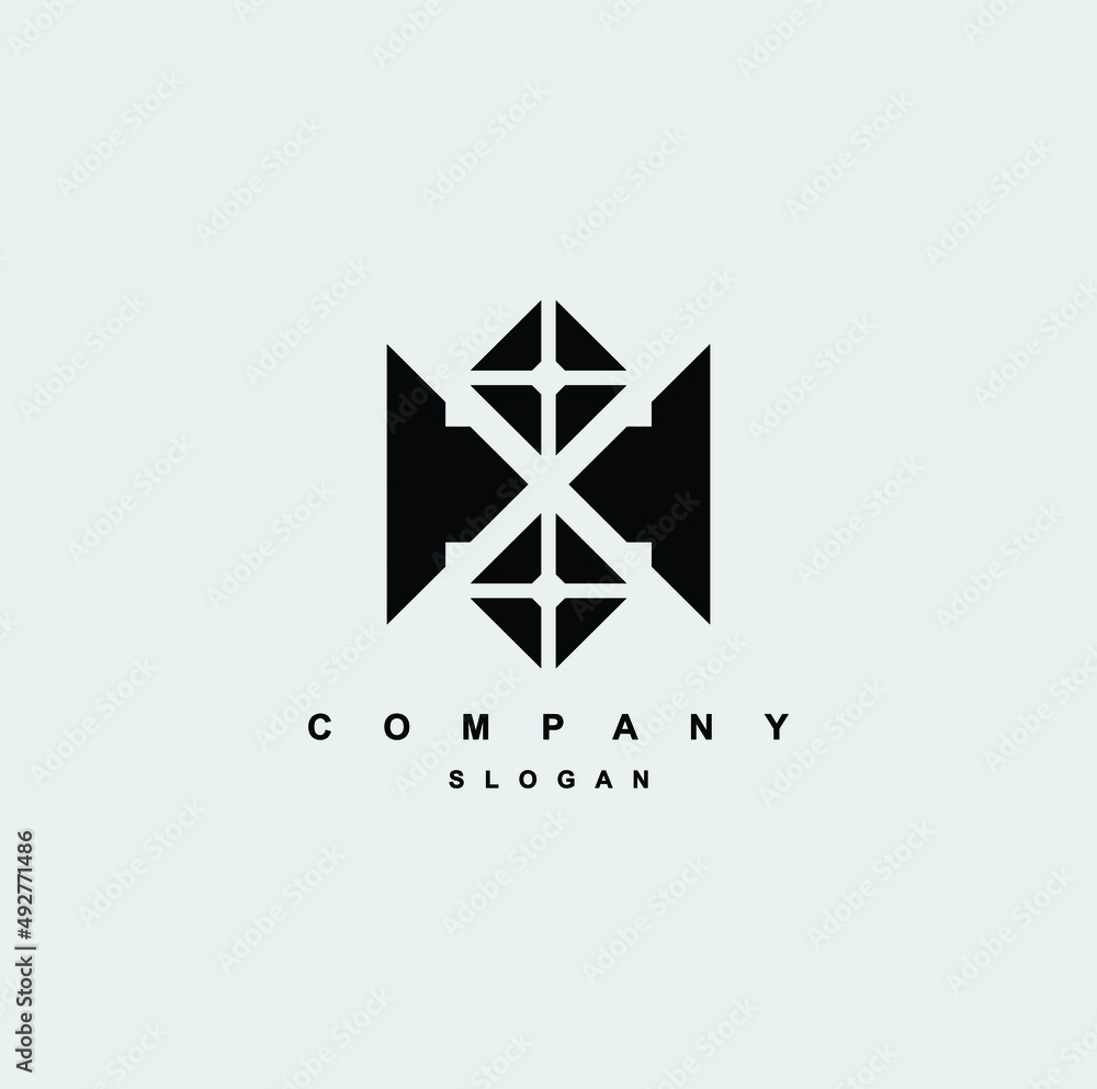brand Logo design. AV shape. Vector illustration in black brand Logo design. AV shape. Vector illustration in black
