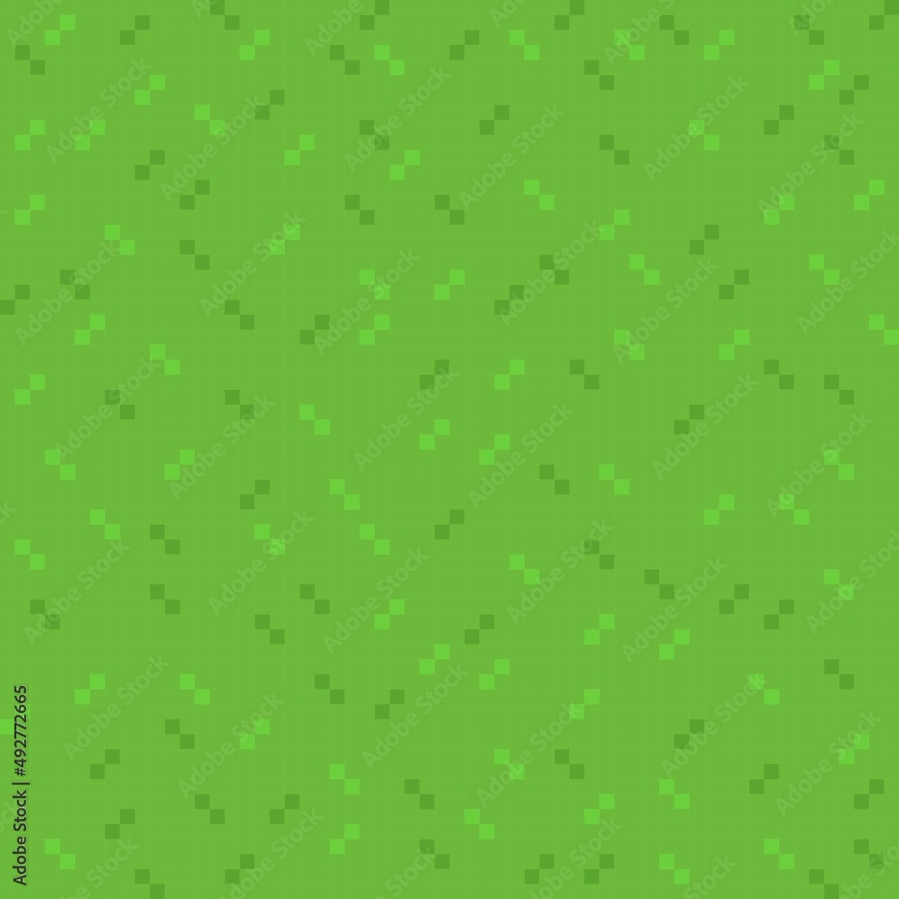 Grass texture pixel art. Vector picture.