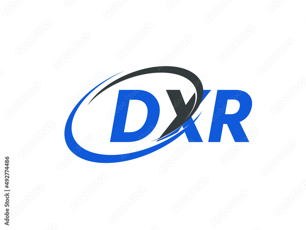 DXR letter creative modern elegant swoosh logo design DXR letter creative modern elegant swoosh logo design