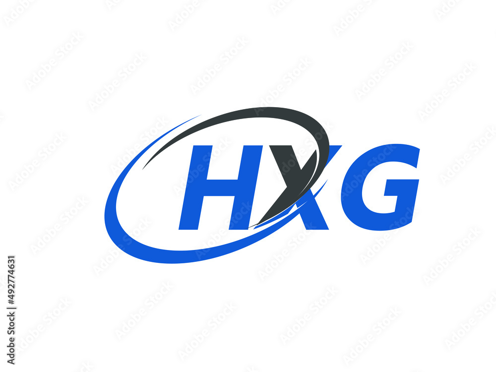 HXG letter creative modern elegant swoosh logo design HXG letter creative modern elegant swoosh logo design