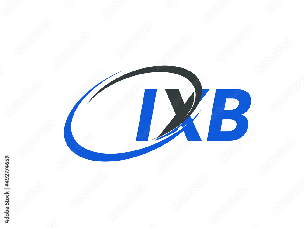 IXB letter creative modern elegant swoosh logo design IXB letter creative modern elegant swoosh logo design