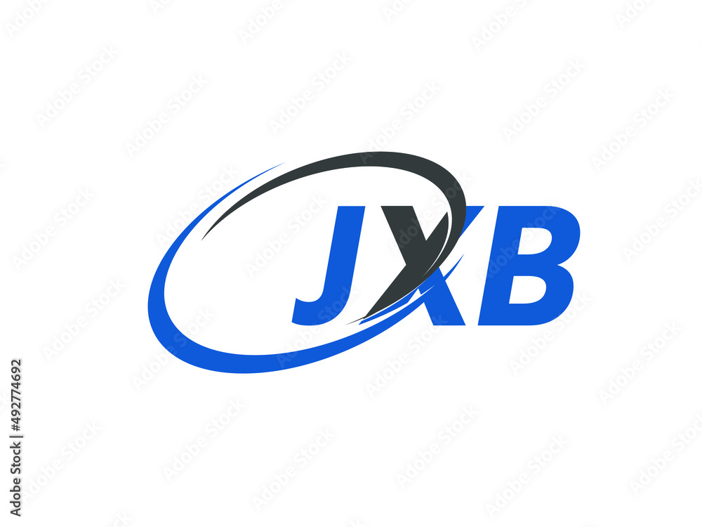 JXB letter creative modern elegant swoosh logo design JXB letter creative modern elegant swoosh logo design