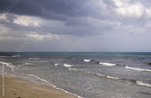 Mackenzie beach in Larnaca. Cyprus