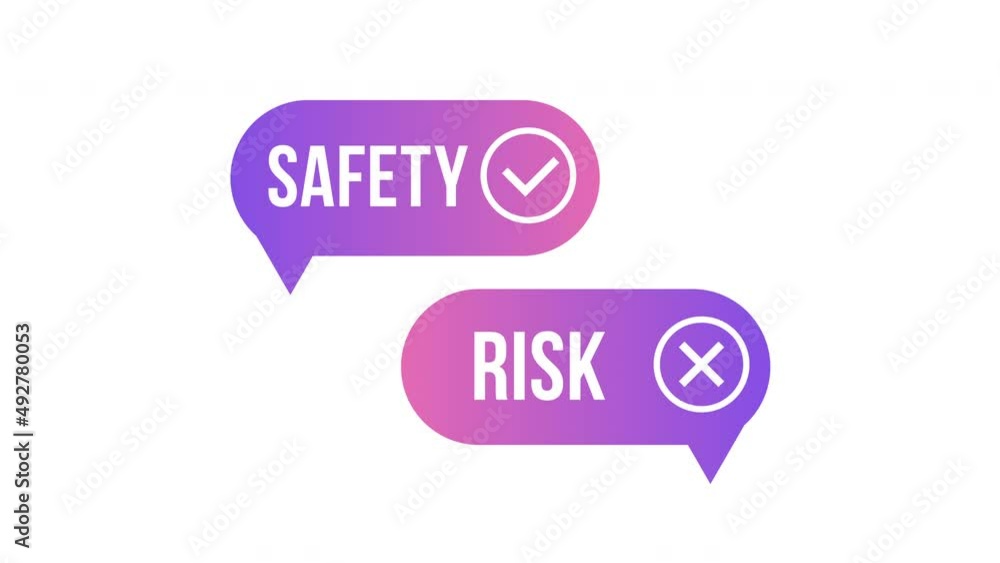 safety risk - great design for any purposes animation.4K motion animation safety risk - great design for any purposes animation.4K motion animation