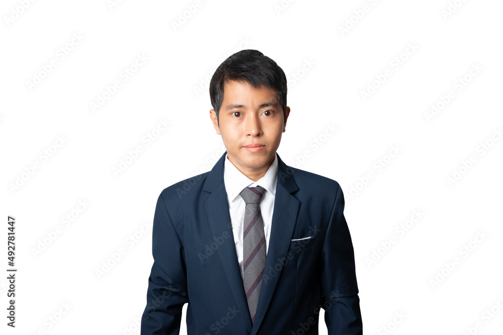 Portrait of businessman in suit isolated on white background. Portrait of businessman in suit isolated on white background.