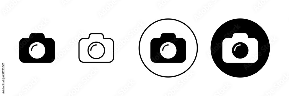 Camera icons set. photo camera sign and symbol. photography icon. Camera icons set. photo camera sign and symbol. photography icon.