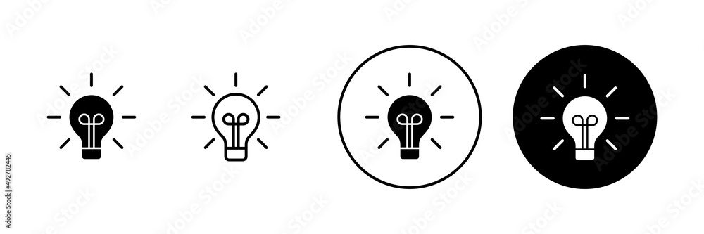Lamp icons set. Light bulb sign and symbol. idea symbol. Lamp icons set. Light bulb sign and symbol. idea symbol.