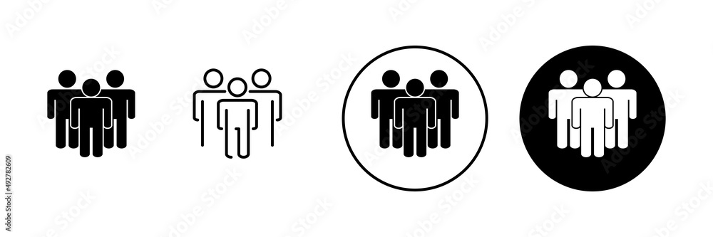 people icons set. person sign and symbol. User Icon vector people icons set. person sign and symbol. User Icon vector