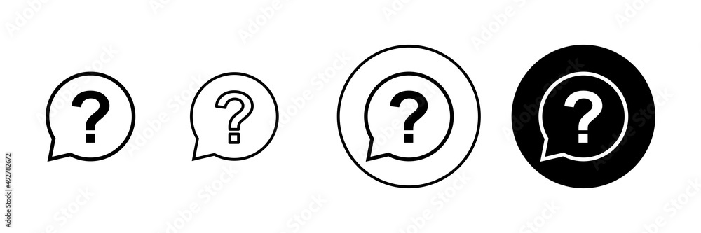 Question icons set. question mark sign and symbol Question icons set. question mark sign and symbol