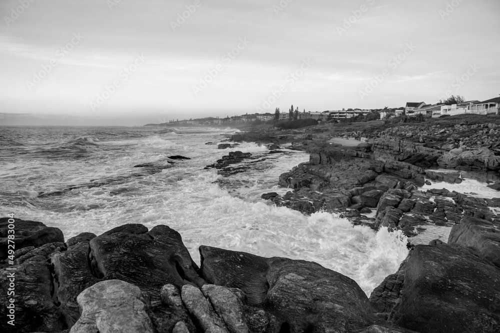 Seascape view of the south coast of South Africa Seascape view of the south coast of South Africa