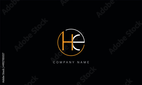 EH, HE, EH, Letters Logo Monogram