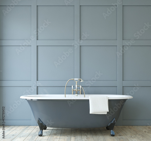 Fotografie, Obraz Romance bathroom. 3d render.