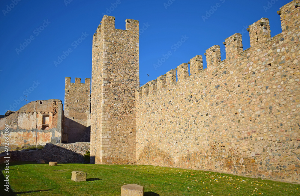  Muralla Medieval en Montblanc Tarragona España
