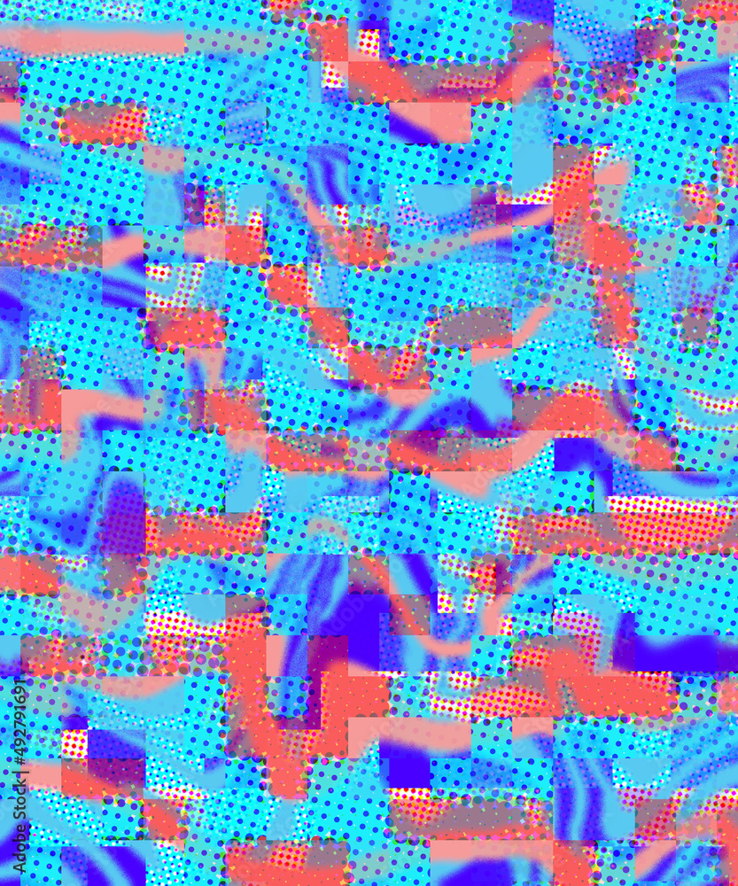 Digital pattern art background.