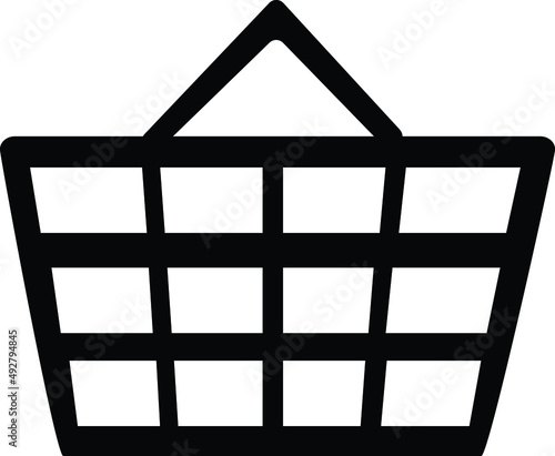 shopping cart vector, shopping bag icon vector, simple shopping bag vector, for your design needs