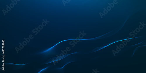 cyber technology illustration background. 3d abstract sci-fi user interface concept with gradient dots and lines. Abstract glowing virtual neural network. 