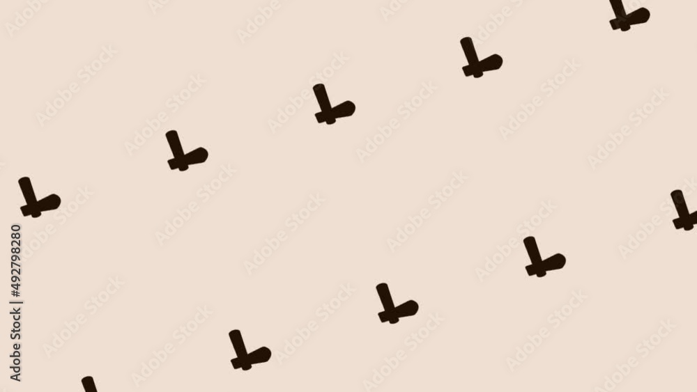 animation of spinning axe icon on light pastel background animation of spinning axe icon on light pastel background