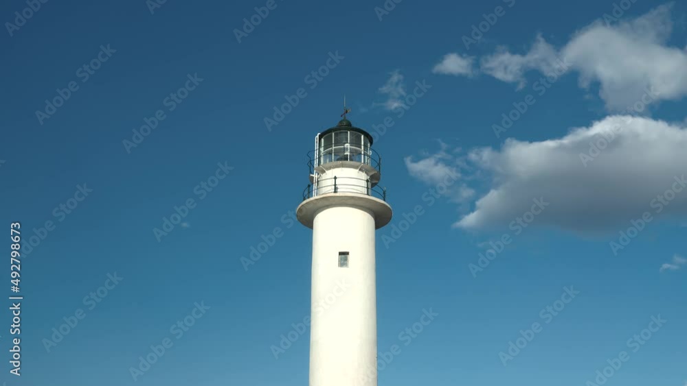 Lefkada lighthouse timelapse during daytime Lefkada lighthouse timelapse during daytime