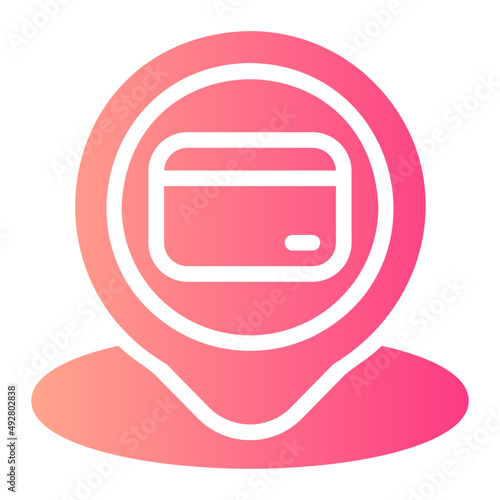 credit card gradient icon