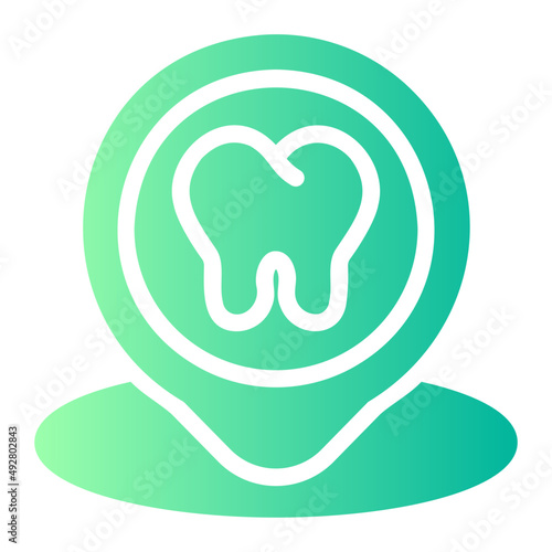 Dental care gradient icon