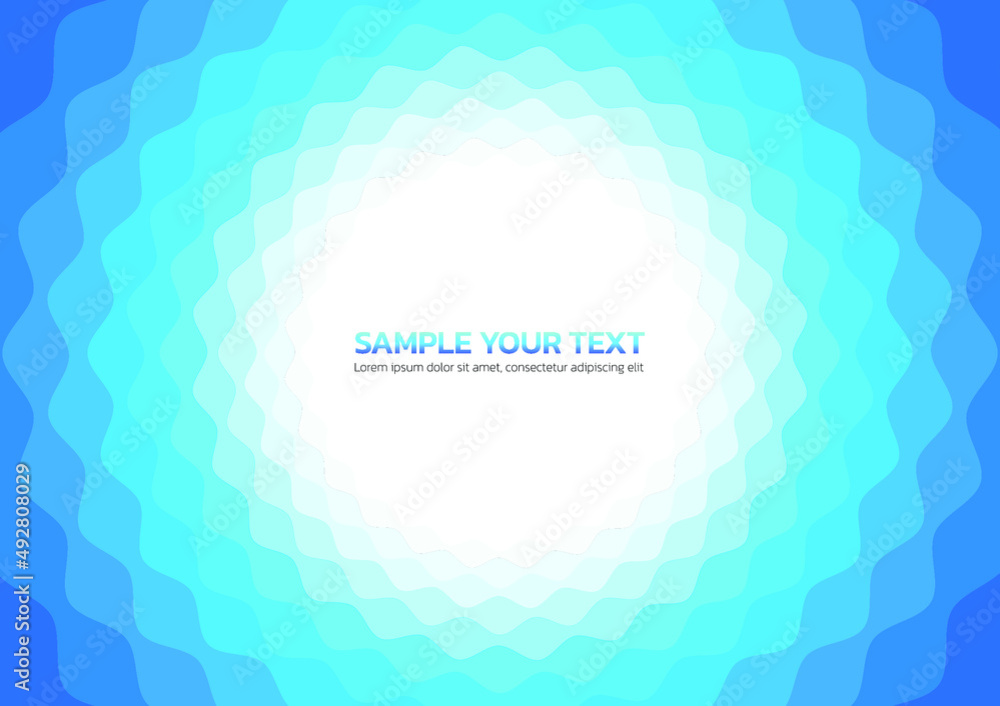 Abstract background, gradient blue ocean waves. Vector blue layered water wave. Abstract background, gradient blue ocean waves. Vector blue layered water wave.