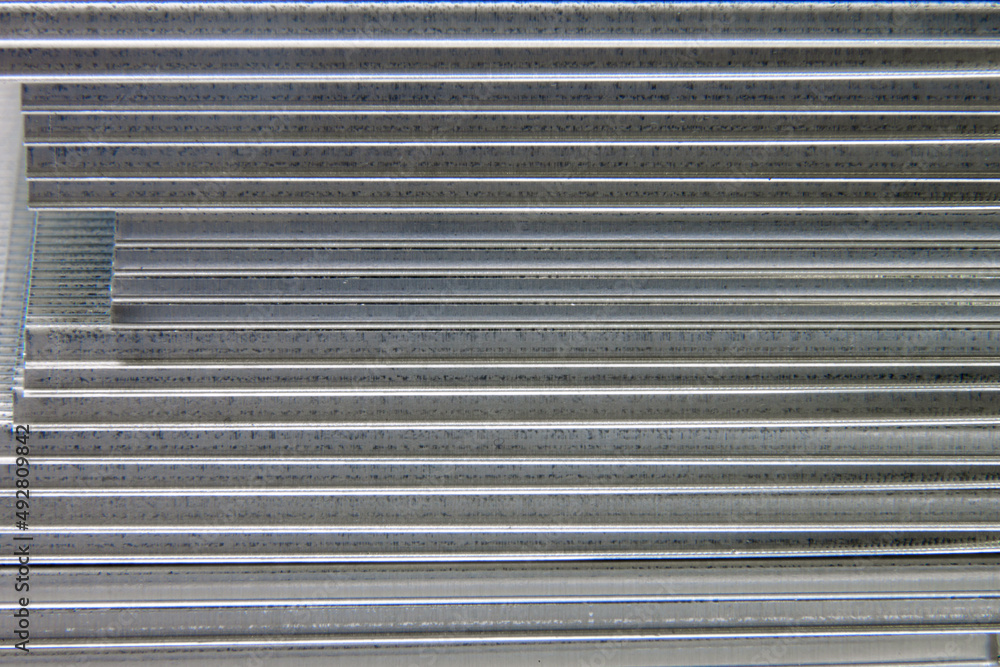 shiny metal corrugation. aluminum molded foil. shiny metal corrugation. aluminum molded foil.