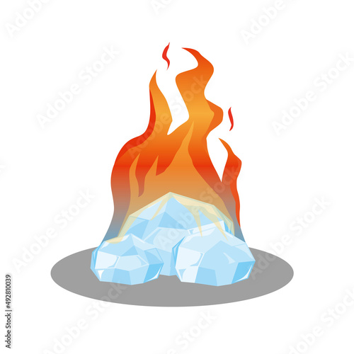 燃えるメタンハイドレート