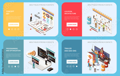 Game Development Banners Set