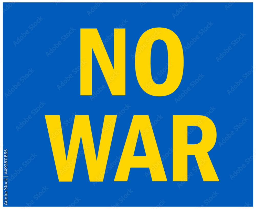 No War Yellow Icon Emblem Abstract Symbol Vector Illustration In Blue Background No War Yellow Icon Emblem Abstract Symbol Vector Illustration In Blue Background