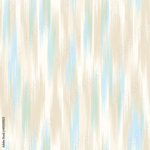 IKAT seamless fashion print. Abstract colorful pattern. Tradition asian ornament, modern textile design.