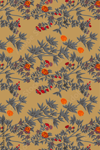 A very good textile design can be used in all kinds of textile garments, cotton, and prints.